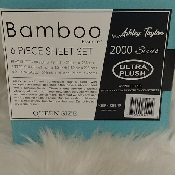 Bamboo Essence Queen Apple Green Sheet Set - Picture 6 of 10